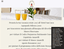 Tablet Screenshot of hotelsanlucarossano.com